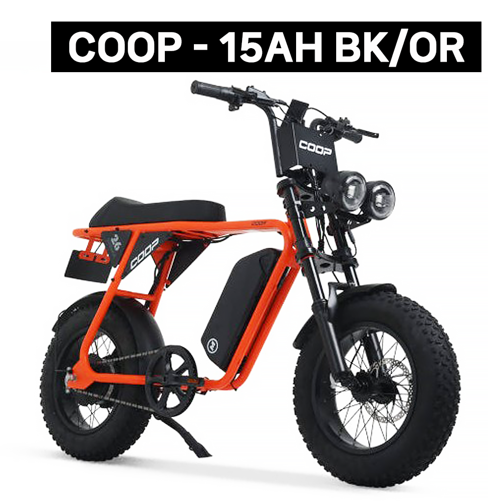 13 - 신형 AU테크 엑스트랙 몬스터쿱 미니 자토바이 48V 850W 오렌지/블랙 삼성15AH 배터리 장착 모델(배터리 추가 가능) 제품 사진